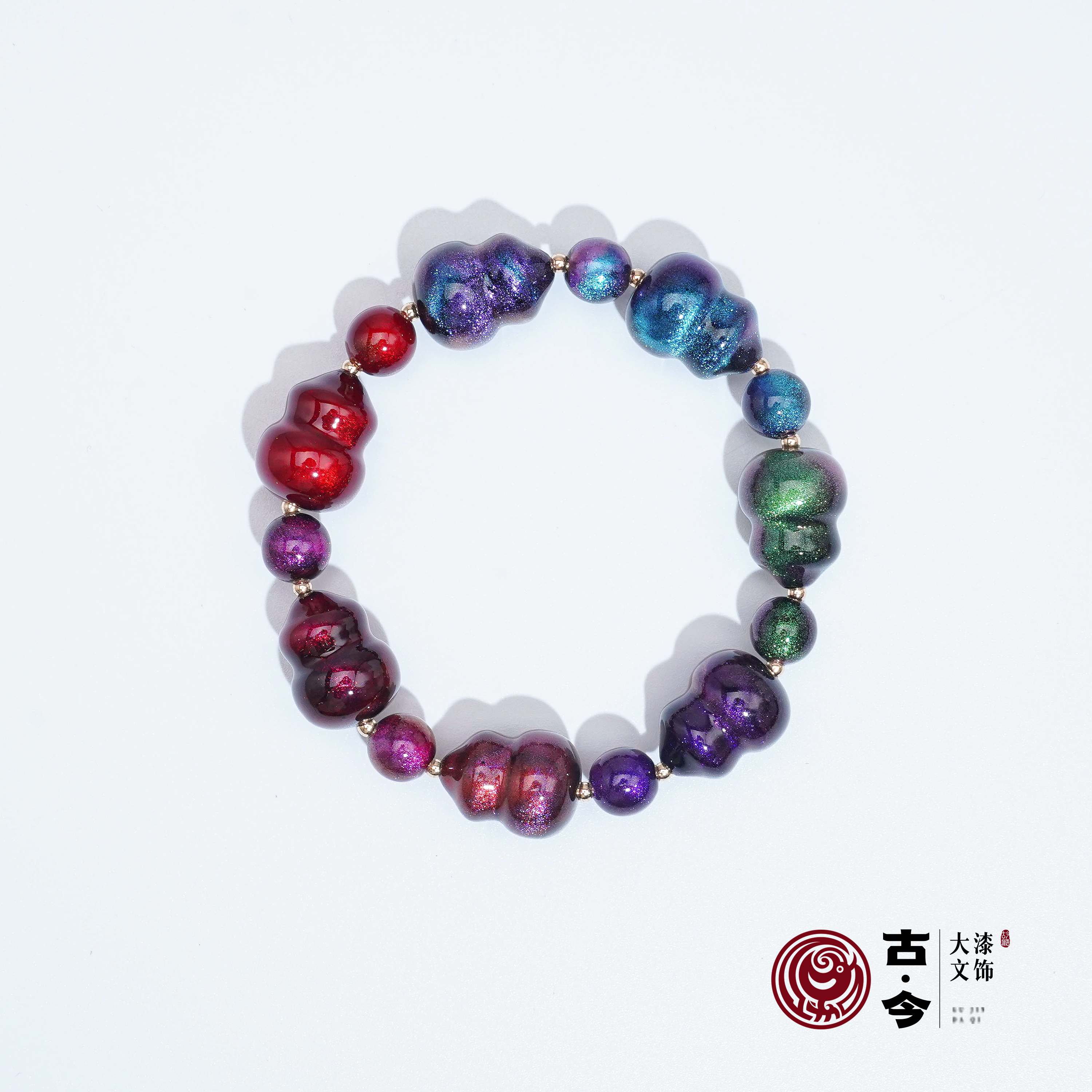 【星辰七子葫芦手串】非遗大漆珠葫芦手串