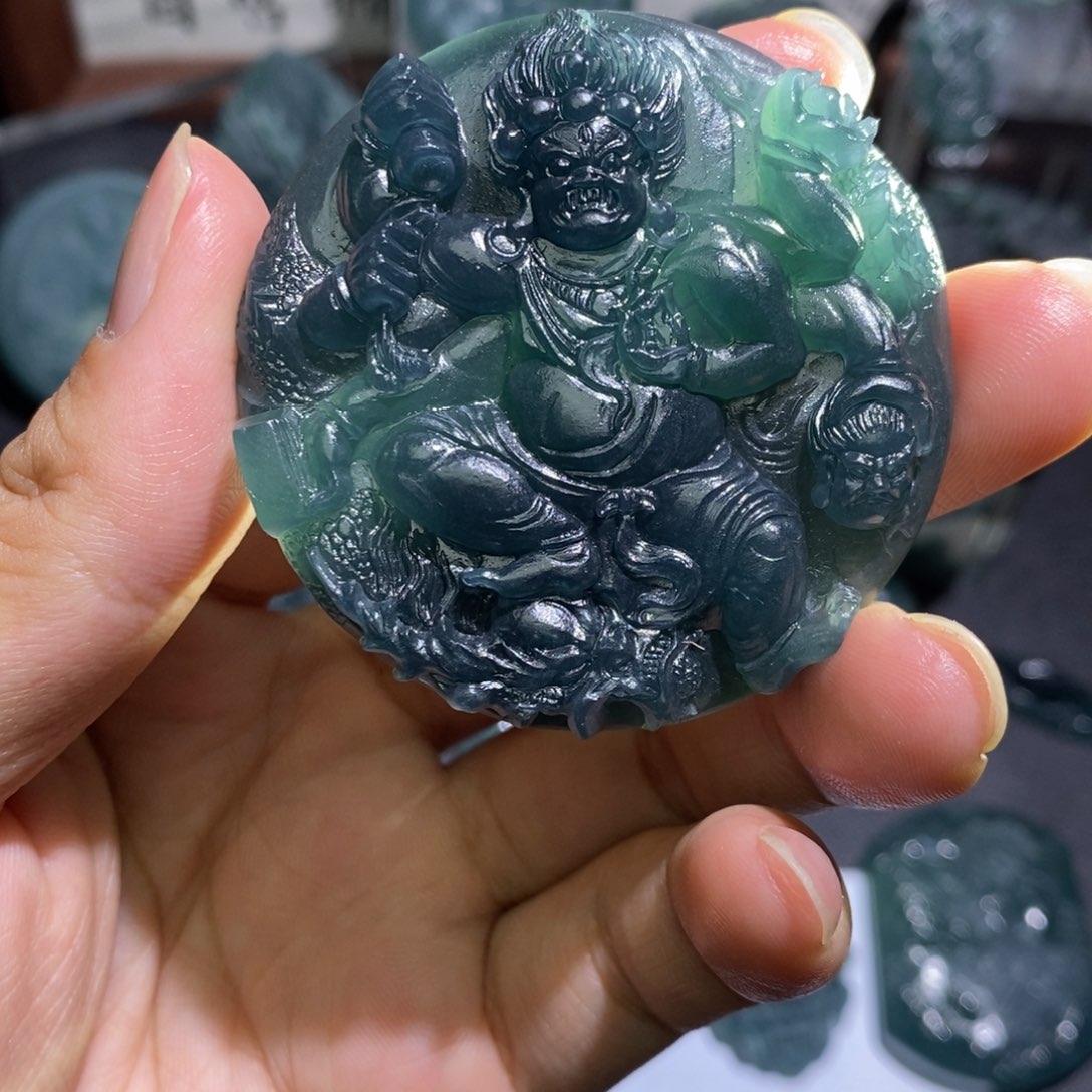 未镶嵌定制翡翠大黑天