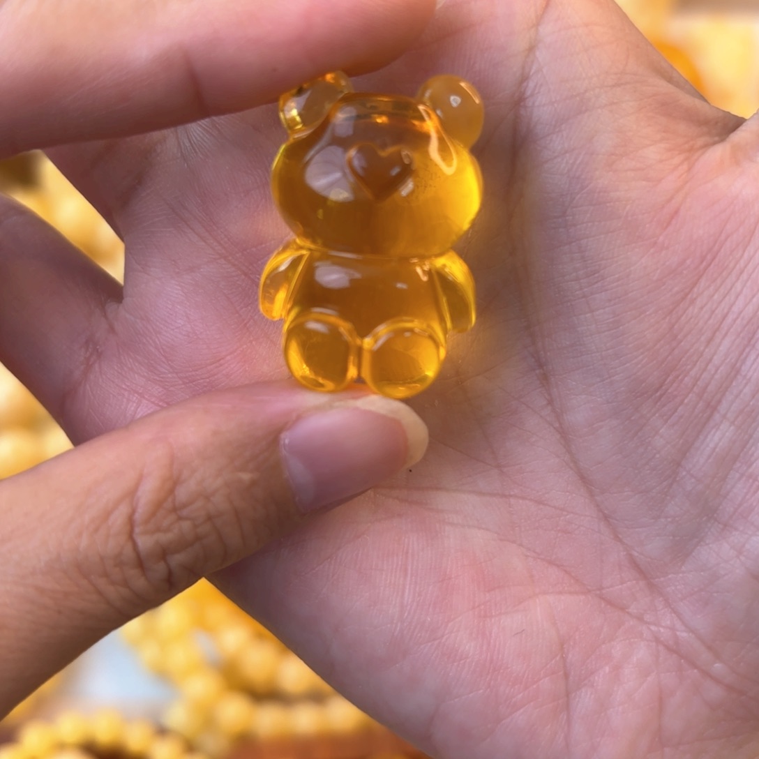 琥珀颈饰未镶嵌蜜蜡