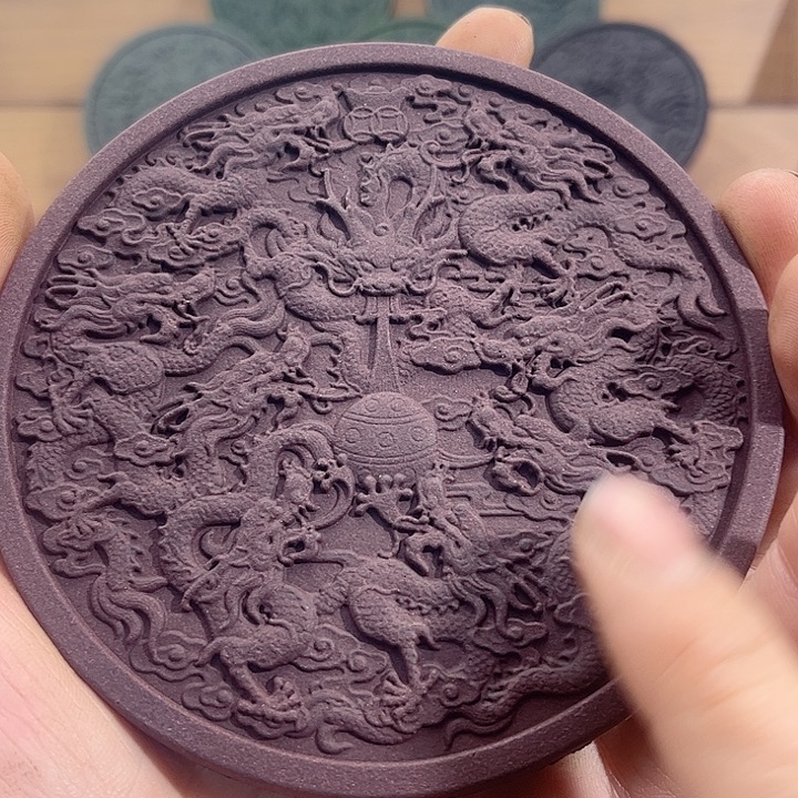 安***静泥塑紫气东来香之重器九龙壁