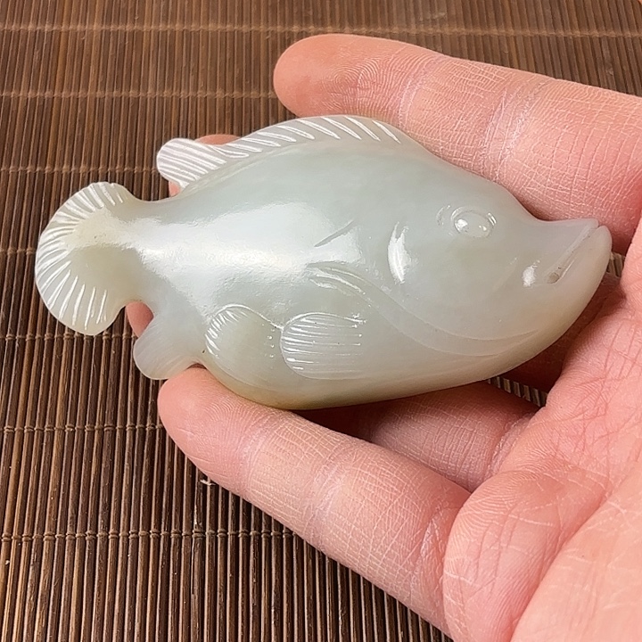 丹***者和田玉未镶嵌挂件