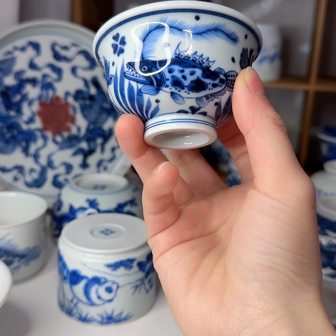 景德镇清风瓷影手绘茶具