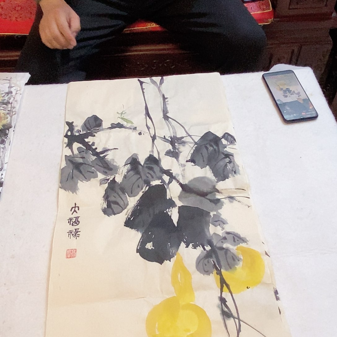 国画高峰手绘写意画