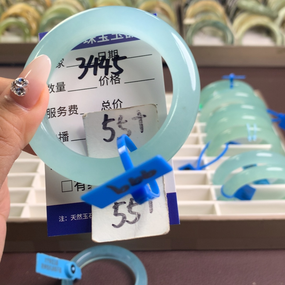 蛇纹石玉未镶嵌手镯3445