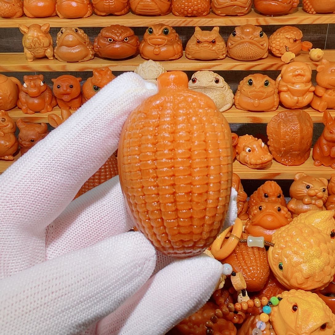 竹狮**场实心竹手把件雕刻