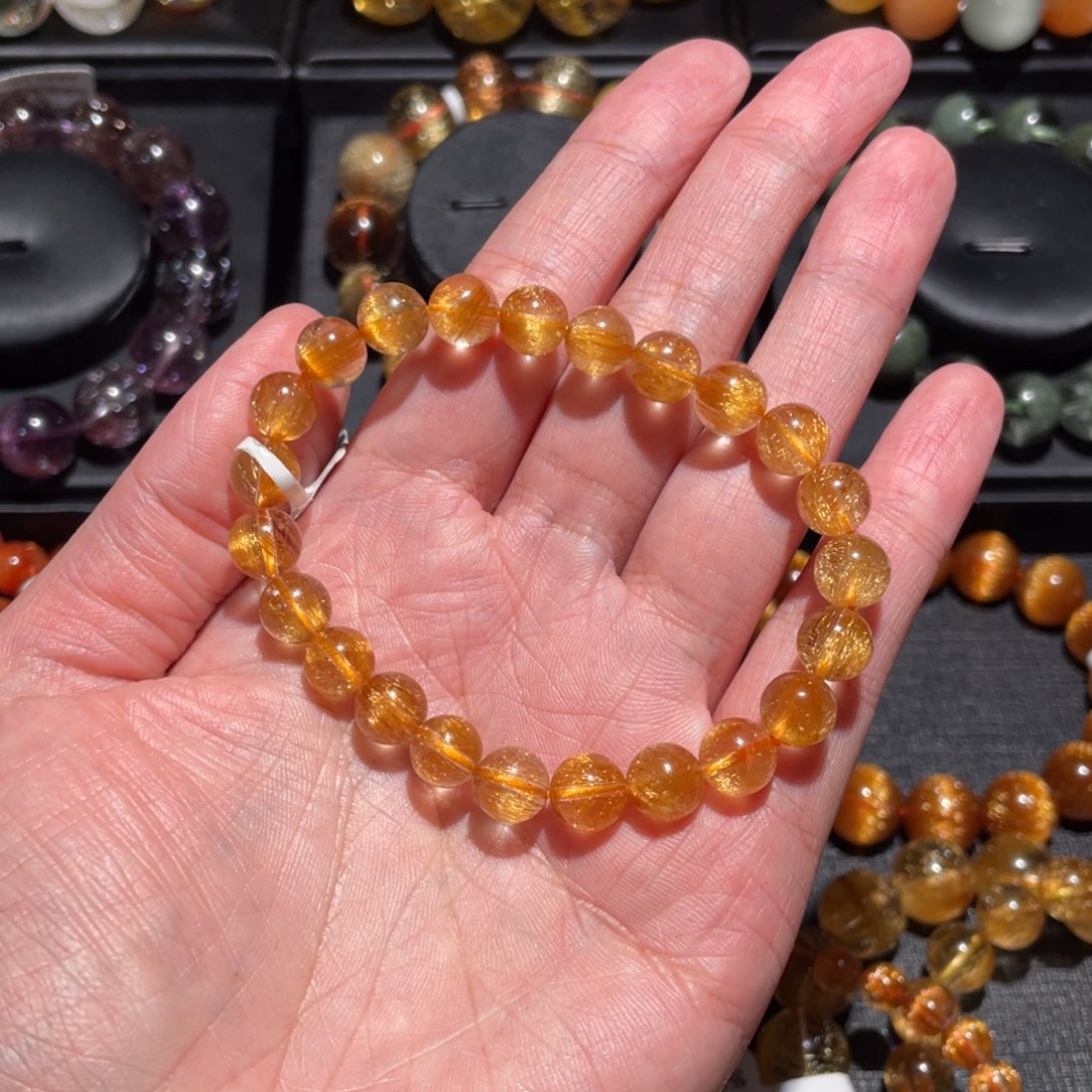 发晶手链未镶嵌L**y发晶8mm