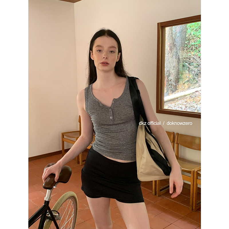 DKZ百搭休闲针织裙裤