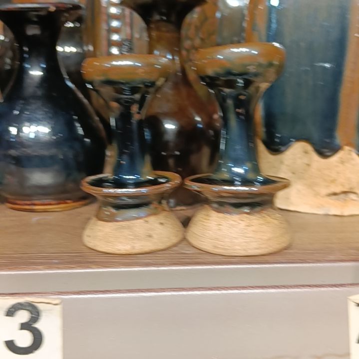 陶瓷城**心黑瓷茶室创艺摆件