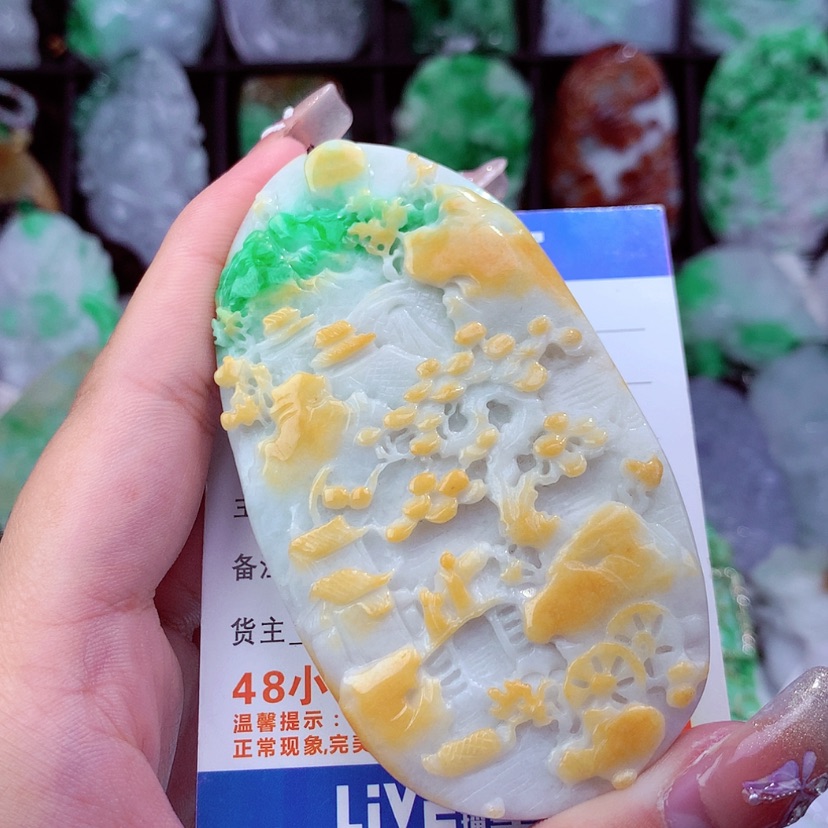 【闪购商品】翡翠颈饰未镶嵌挂件