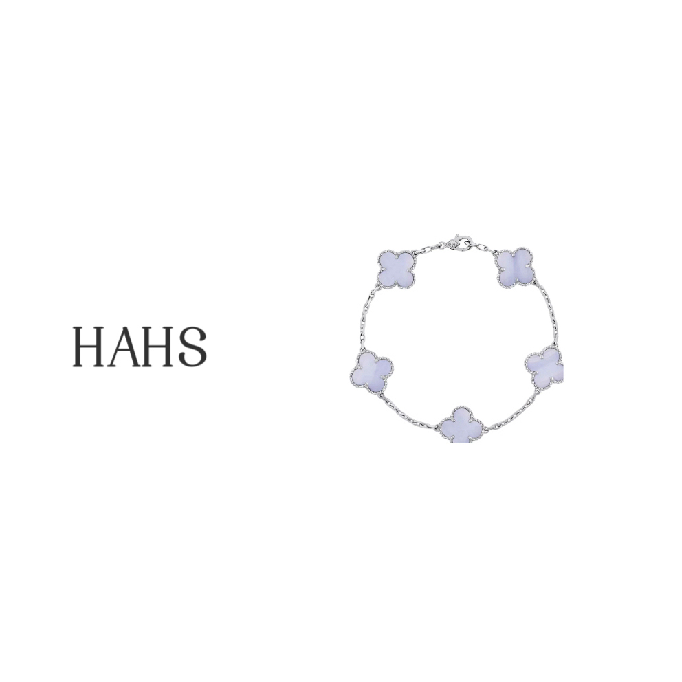 合金手链 （银全紫髓）合金镀新升级四叶草五花时尚轻奢百搭