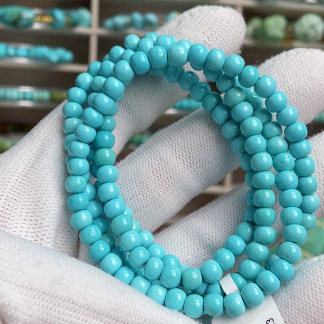 绿松石未镶嵌迦蓝梦老型长链1