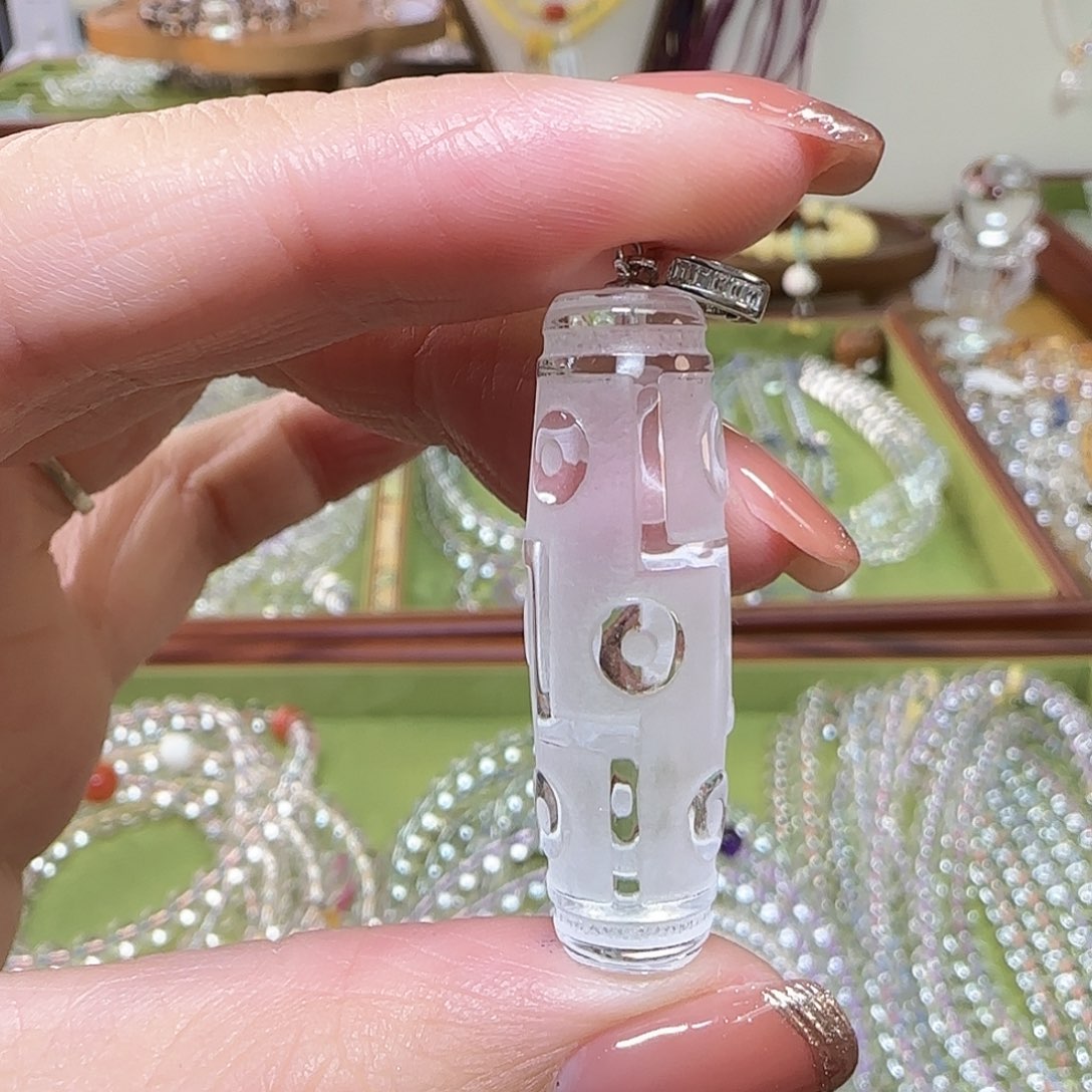 *****水晶未镶嵌手串天然白水晶天珠