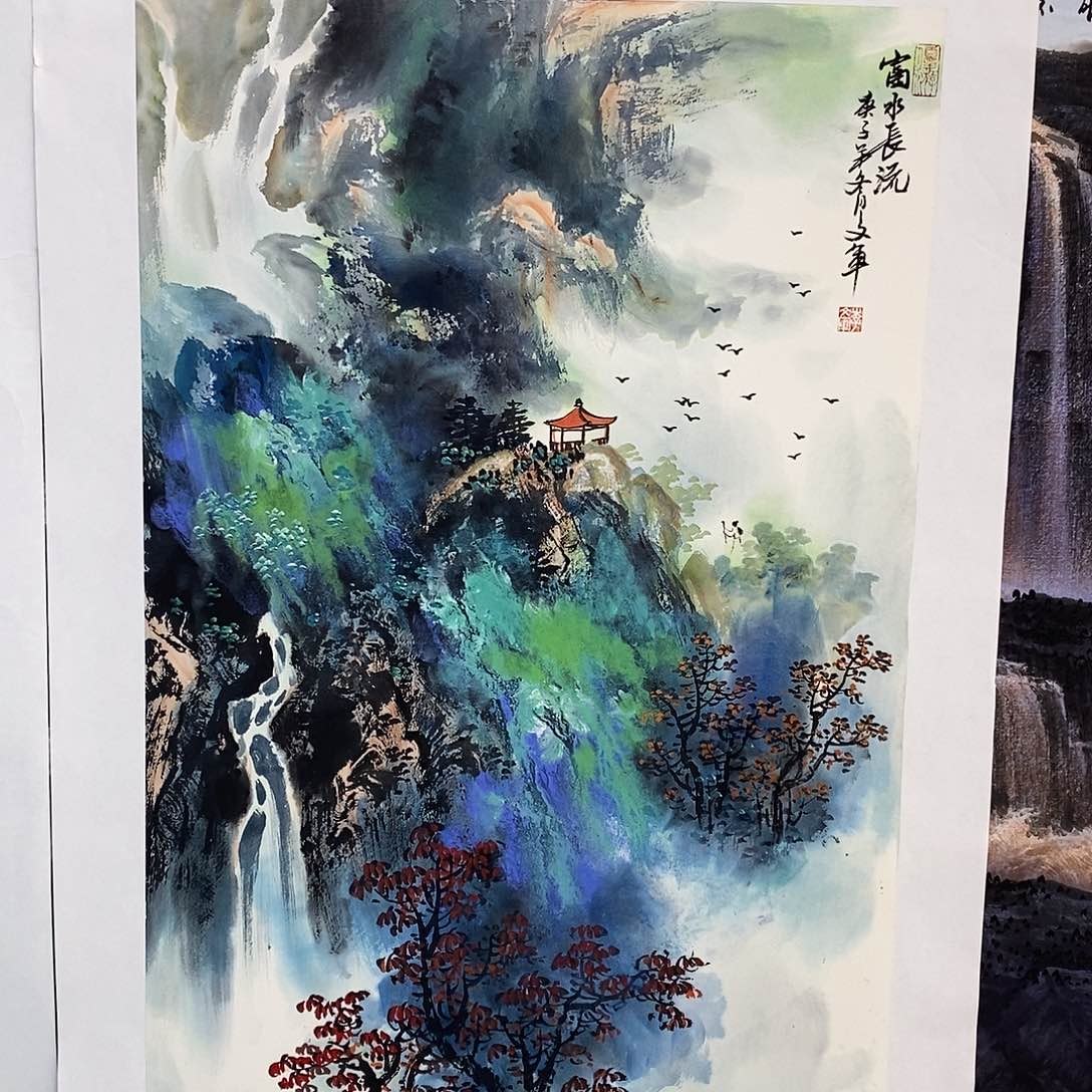 国画李文军教授作品