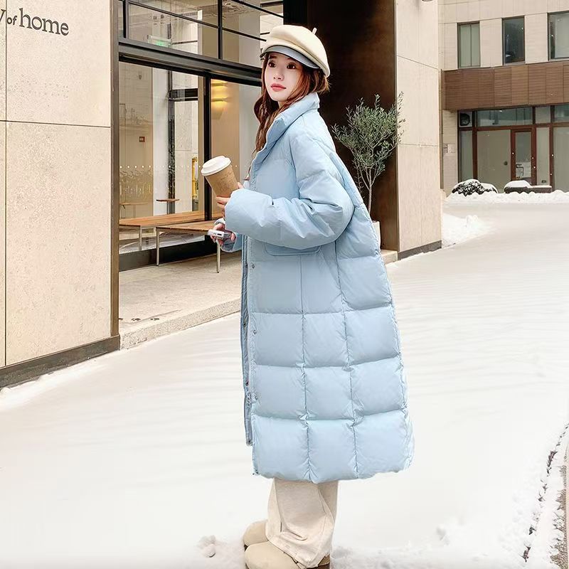 冬季新款温柔风少淑版厚绒保暖时尚中长款羽绒服外套1264款