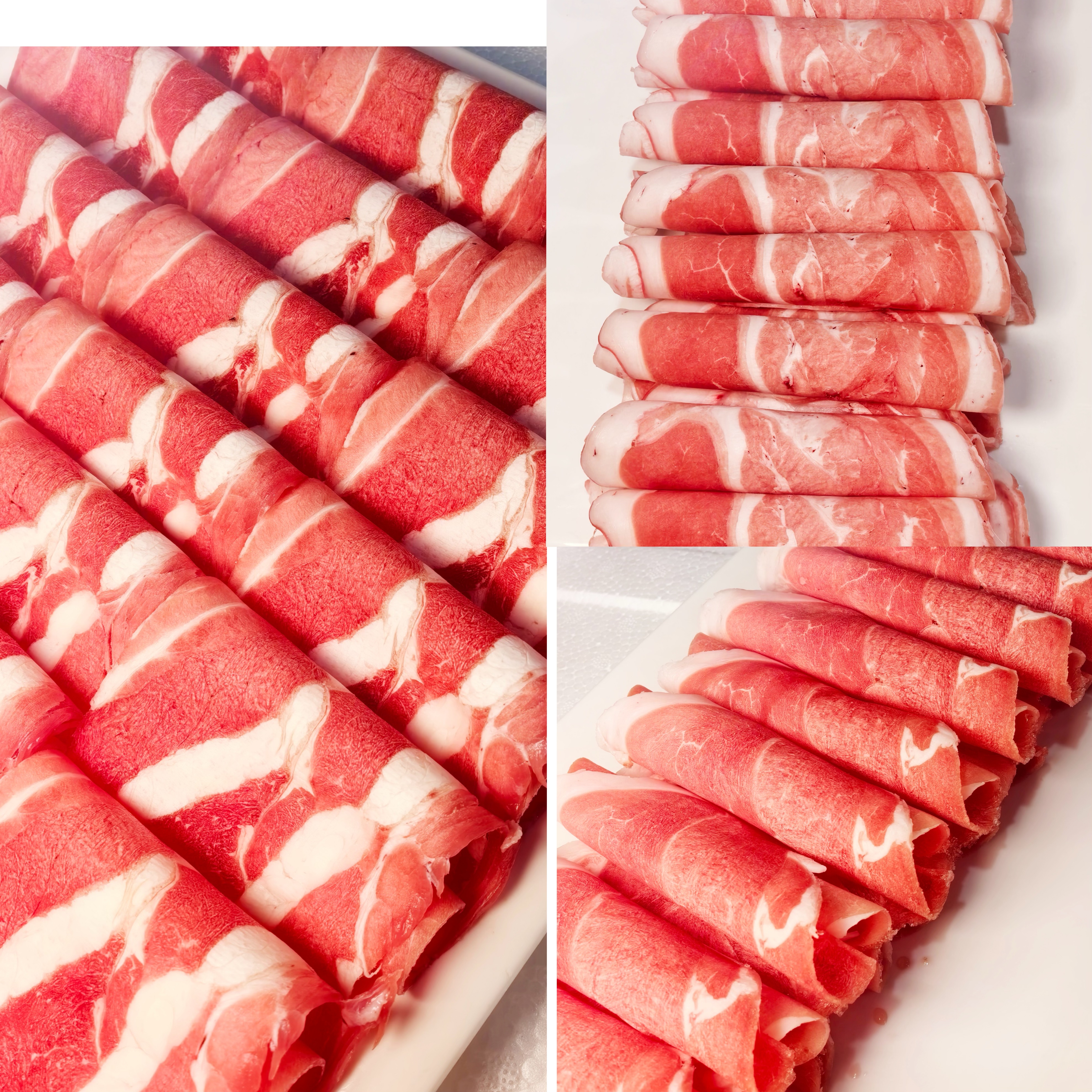 塞北羔羊腿肉卷1斤+羔羊肋板卷1斤+呼伦贝尔原切牛肉卷1斤135元