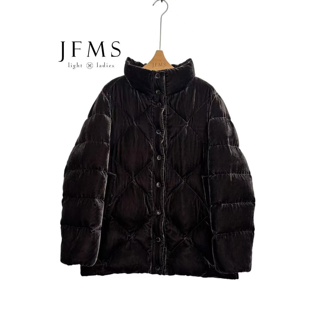 JFMS100桑蚕丝丝绒保暖带帽95白鹅绒服新款时尚Y012