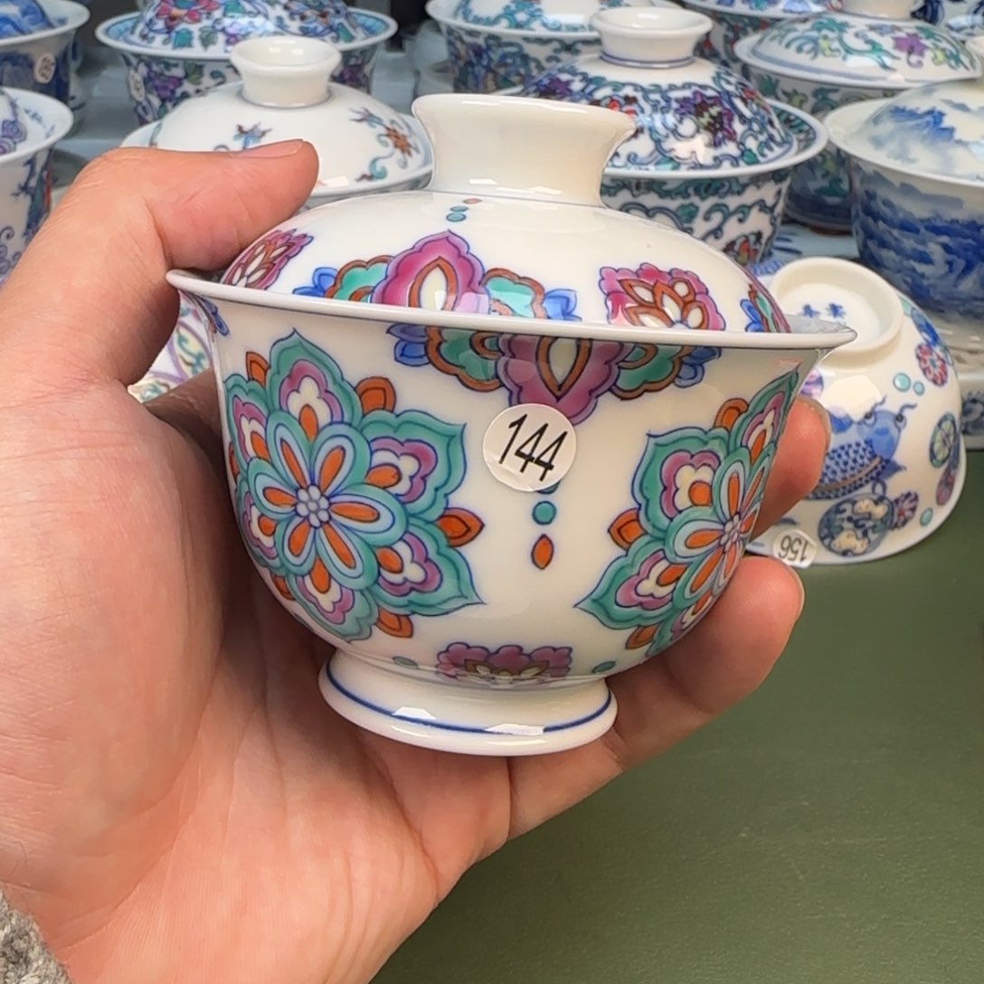彦祖纯手工手绘茶具144