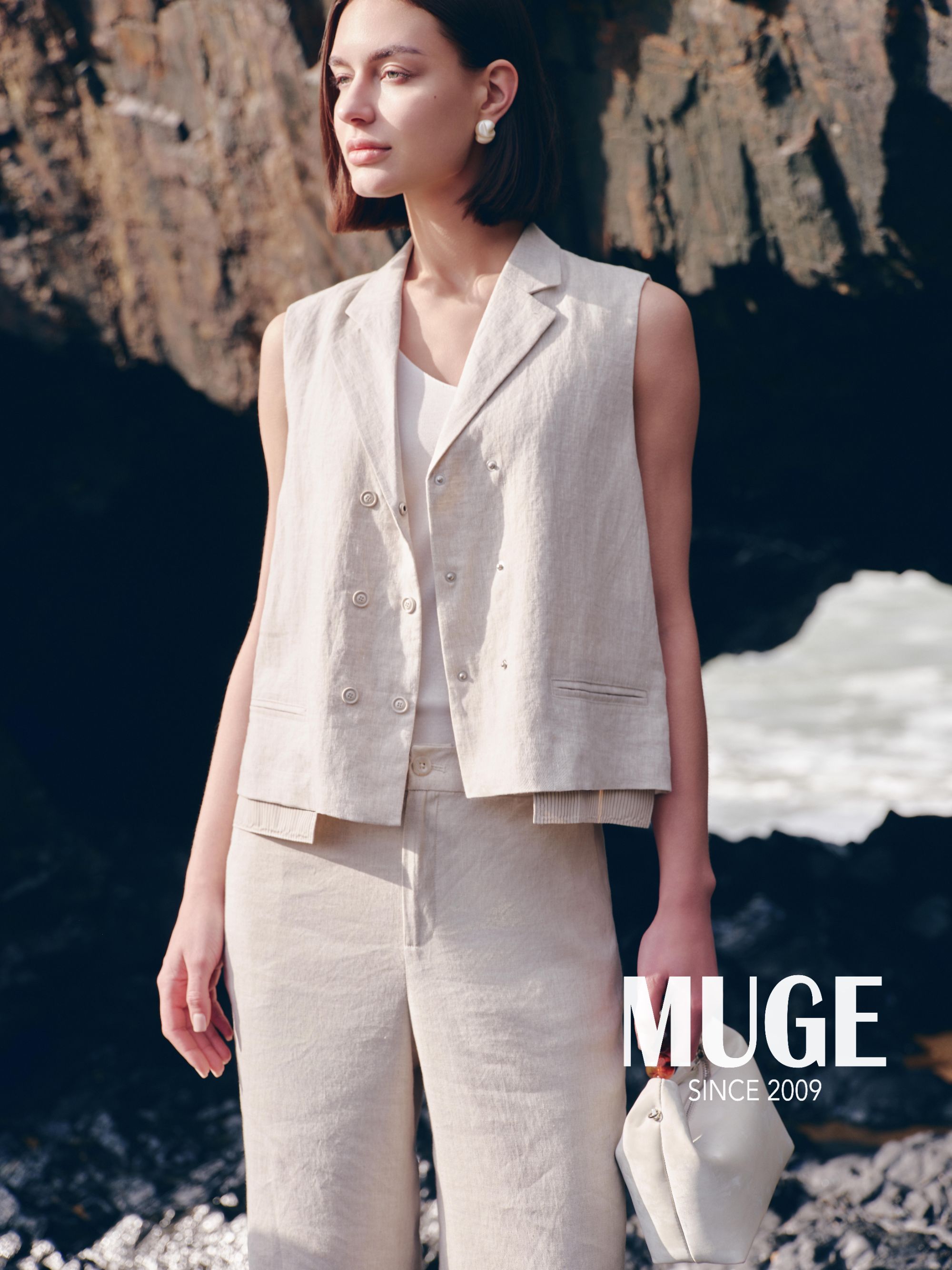 慕歌MUGE/夏季通勤风女韩版简约风 马甲 522026