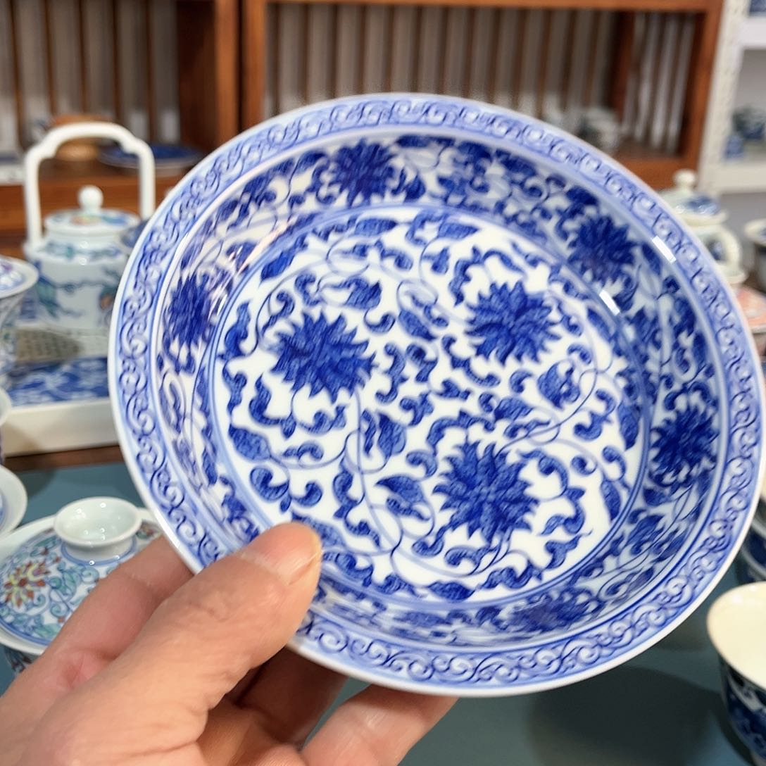 錡镇堂手工手绘壶承