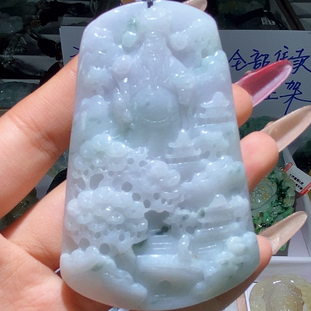 翡翠颈饰未镶嵌天然