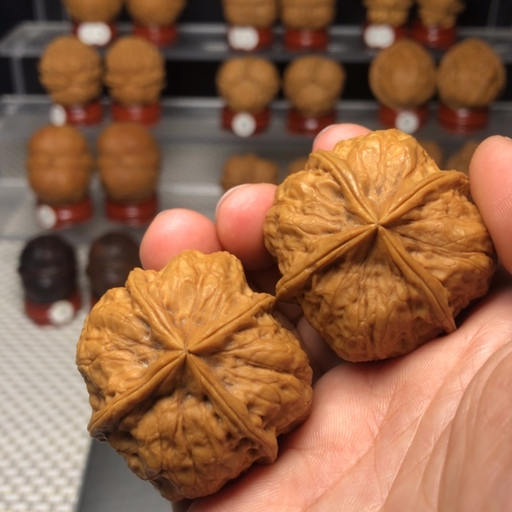 把件文玩核桃10战斧四棱