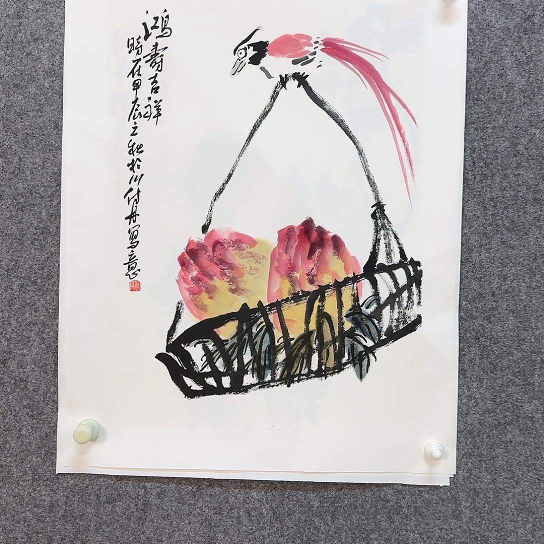 国画付丹老师手绘作品