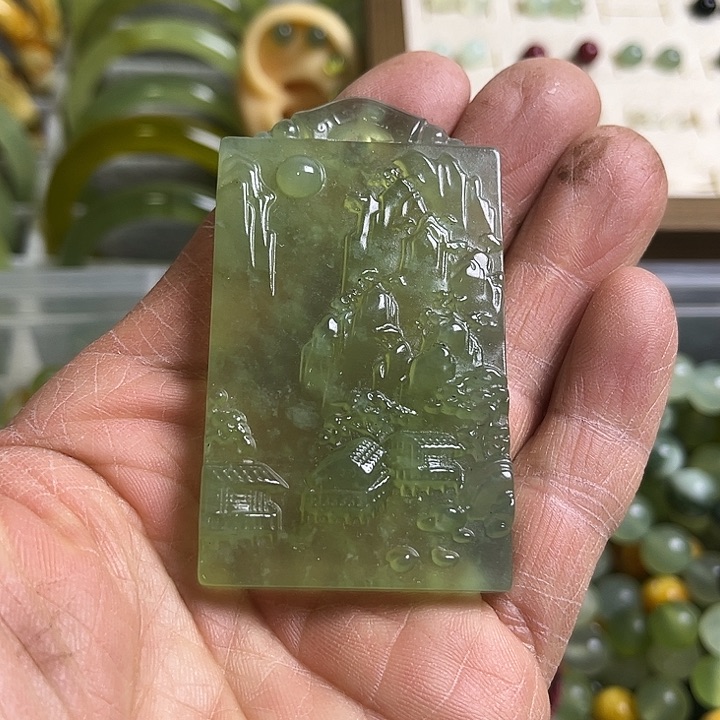 合金蛇纹石玉颈饰