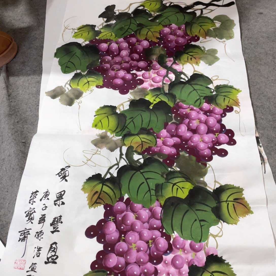 国画国画作品画心一张