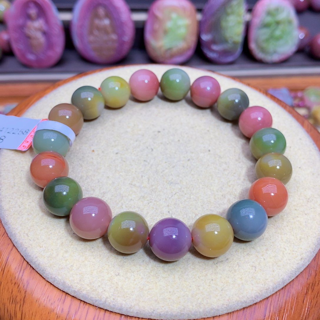 玛瑙手链未镶嵌盐源