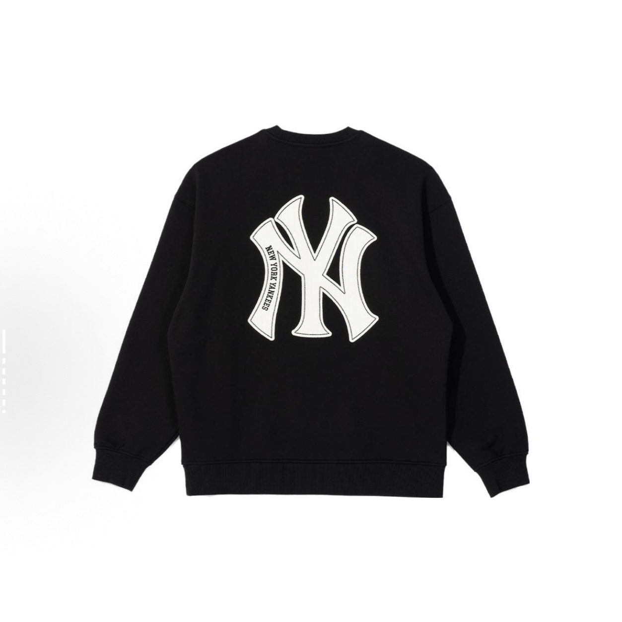 NEW ERAx MLB系列（加绒款）纽约洋基队刺绣圆领卫衣黑色男女同款