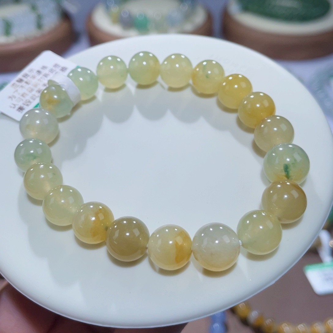 未镶嵌手链翡翠黄翡飘花