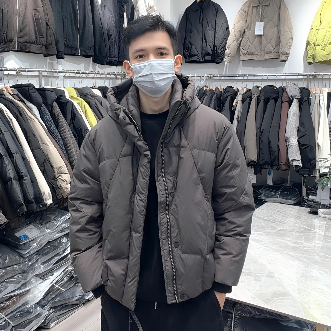 冬季男士连帽短款羽绒服保暖潮流休闲百搭羽绒外套