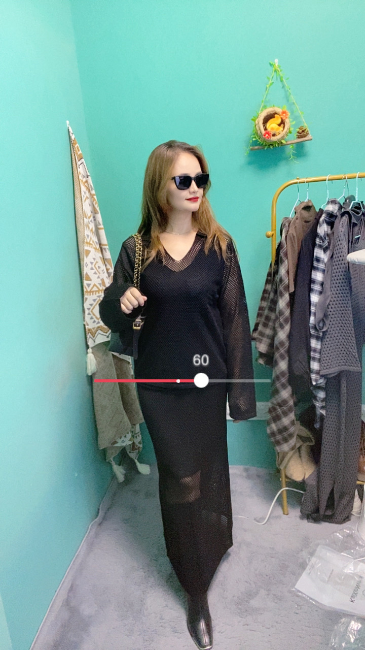 黑色三件套均码炫酷时尚女装