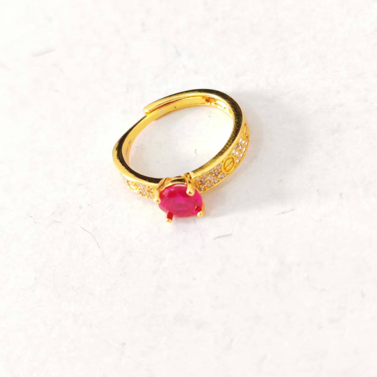 非金属珐琅戒指 气质轻奢时尚百搭简约精致戒指ZWD2121241