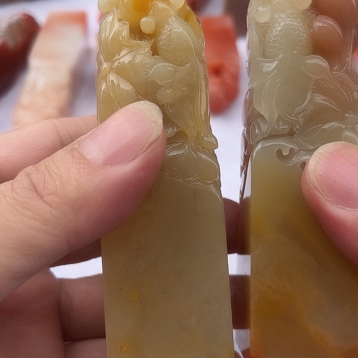 天***错老挝石老挝保利石印章