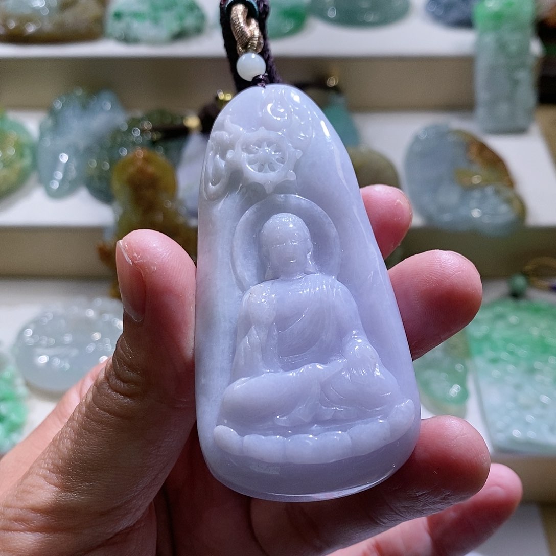 【闪购商品】翡翠颈饰未镶嵌阿咪