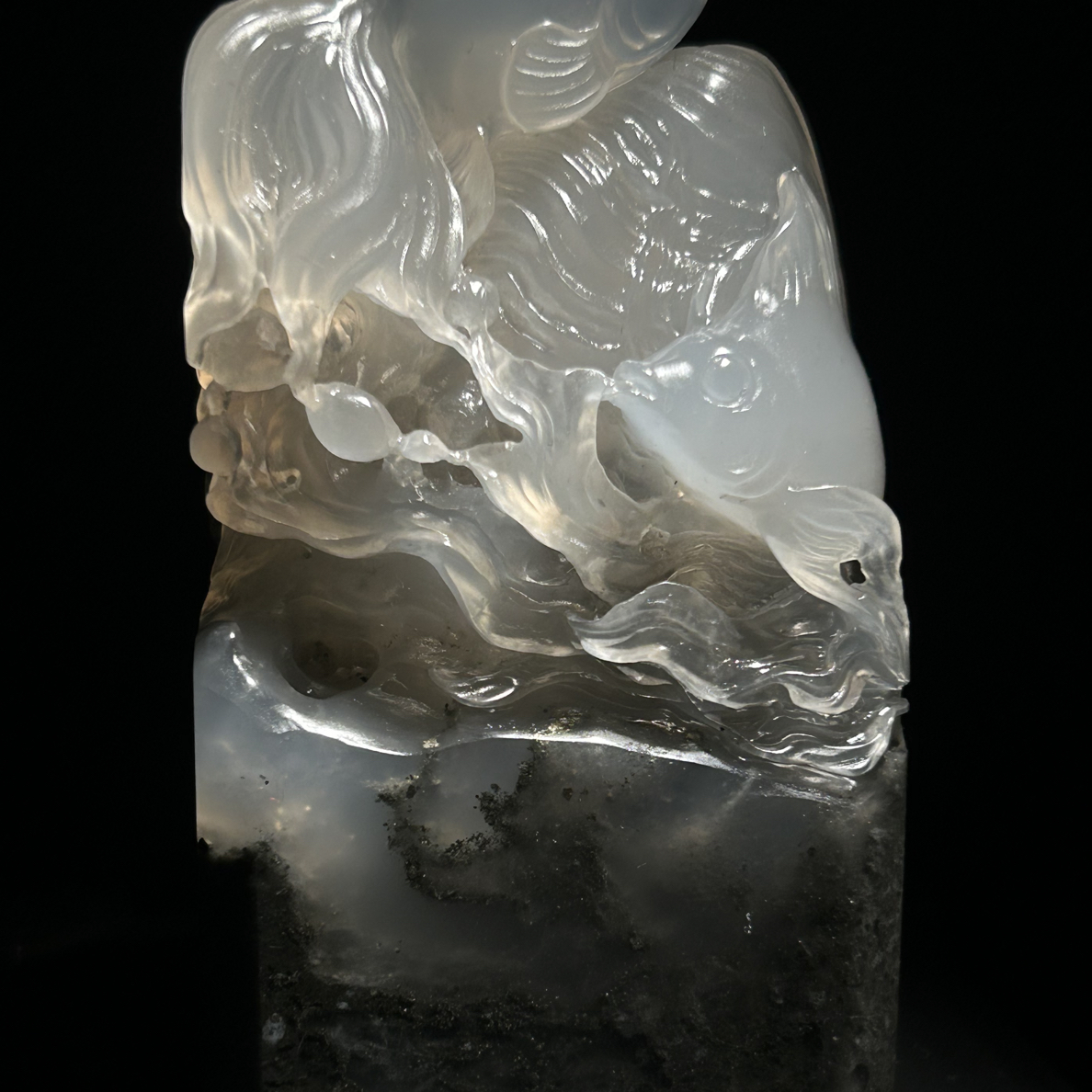 寿山精品高山印章摆件