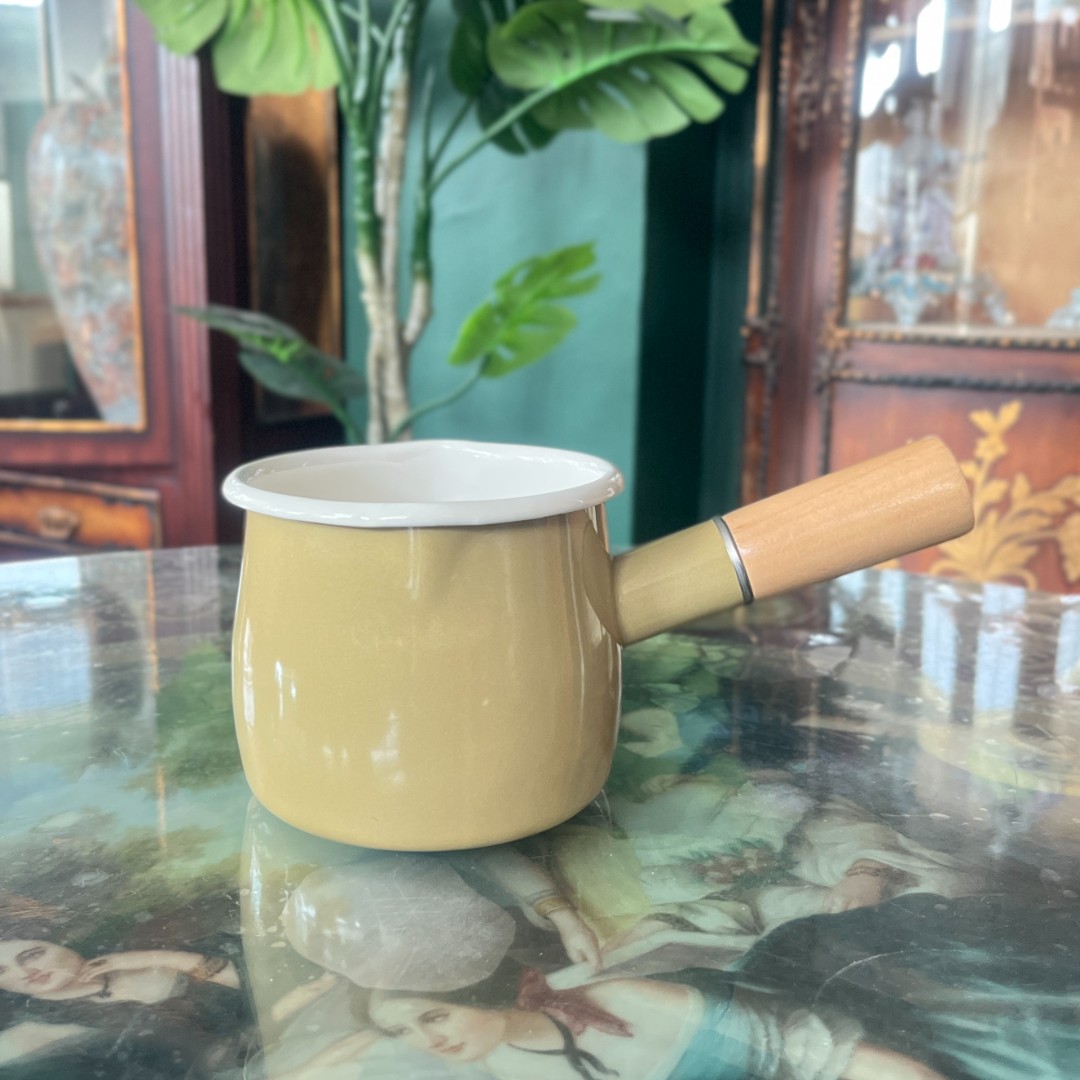 【一切美好】800ml 鸵鸟色 搪瓷小奶锅
