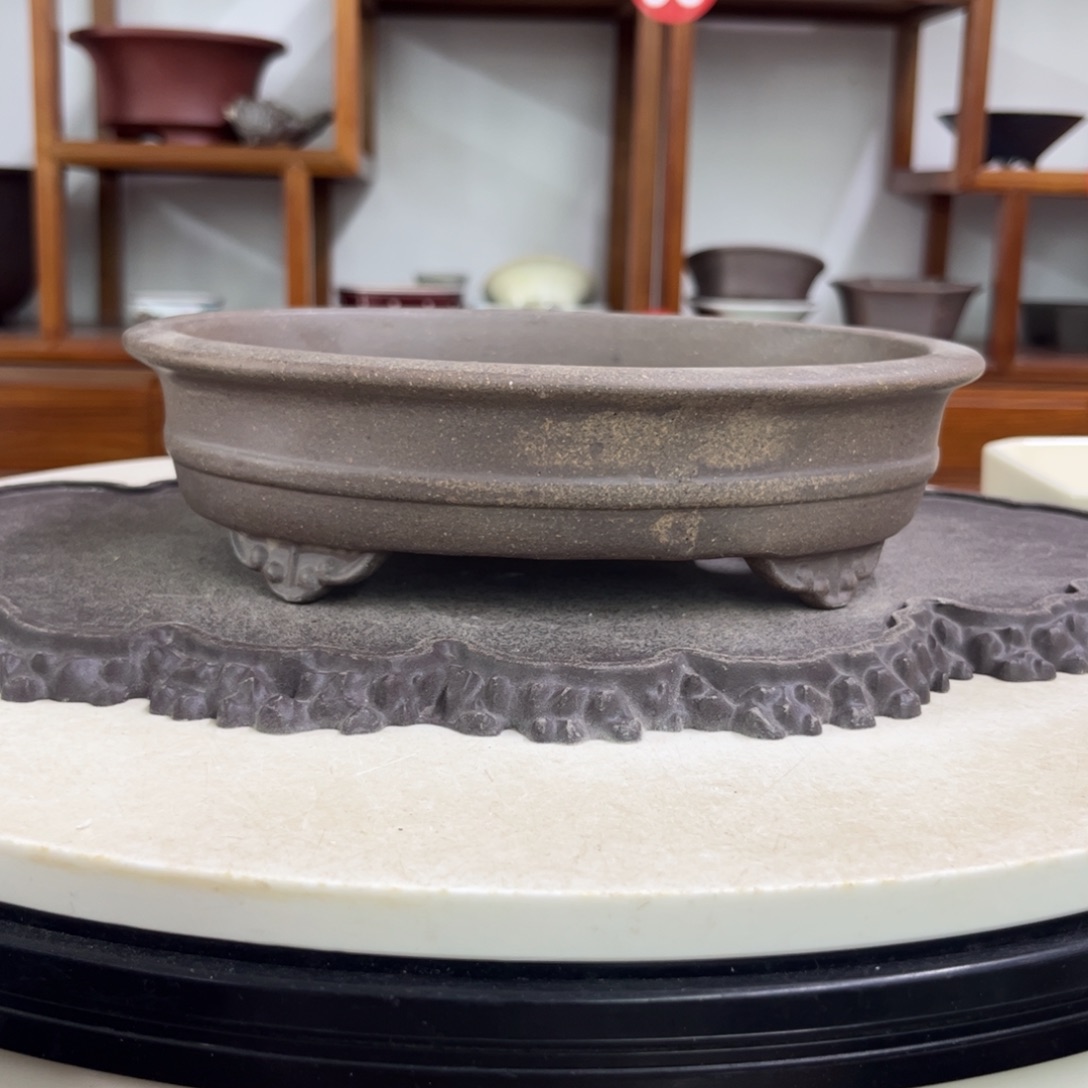 紫砂花盆瑕疵5-21-17。。