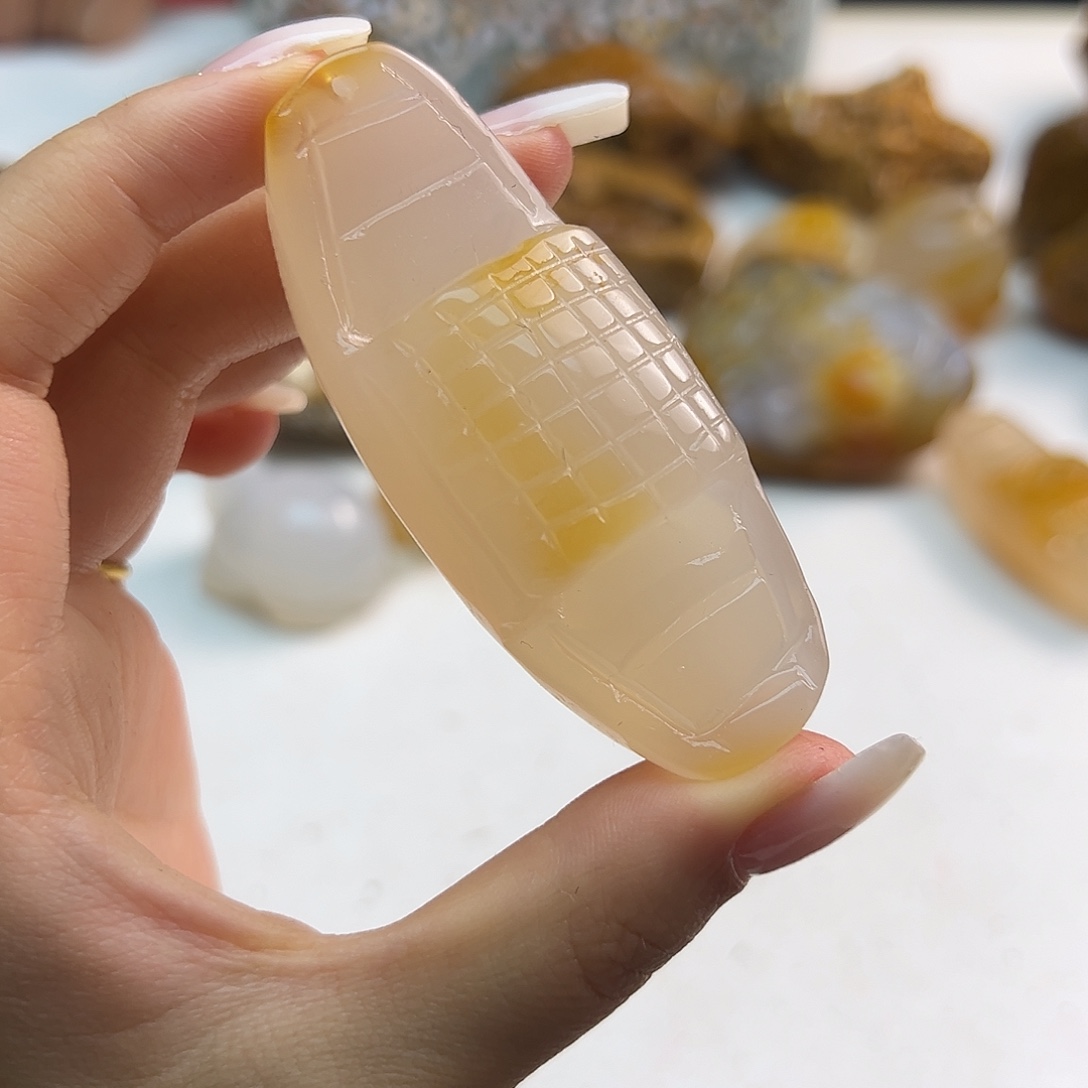 玛瑙/玉髓未镶嵌吊坠(不含链)