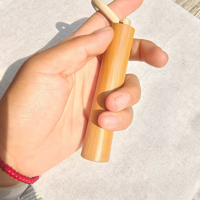 高密度玉竹文玩手把件