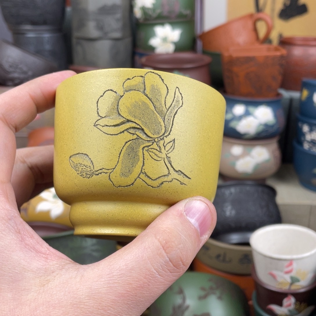 紫砂茶杯紫砂茶杯
