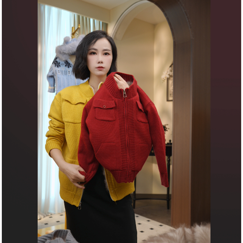 加绒加厚25年秋冬男女童时尚百搭亲子装儿童衣服秋冬款开衫