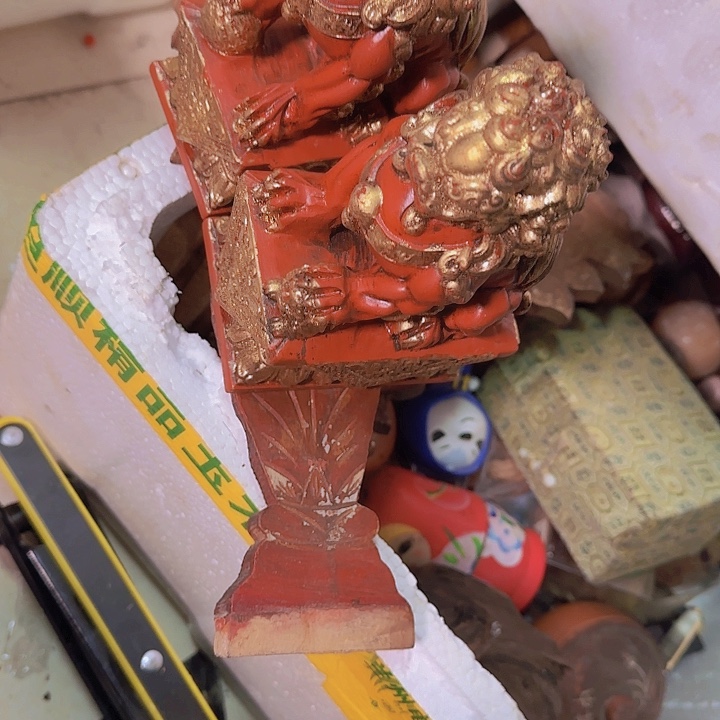 香榧木五*庙摆件400