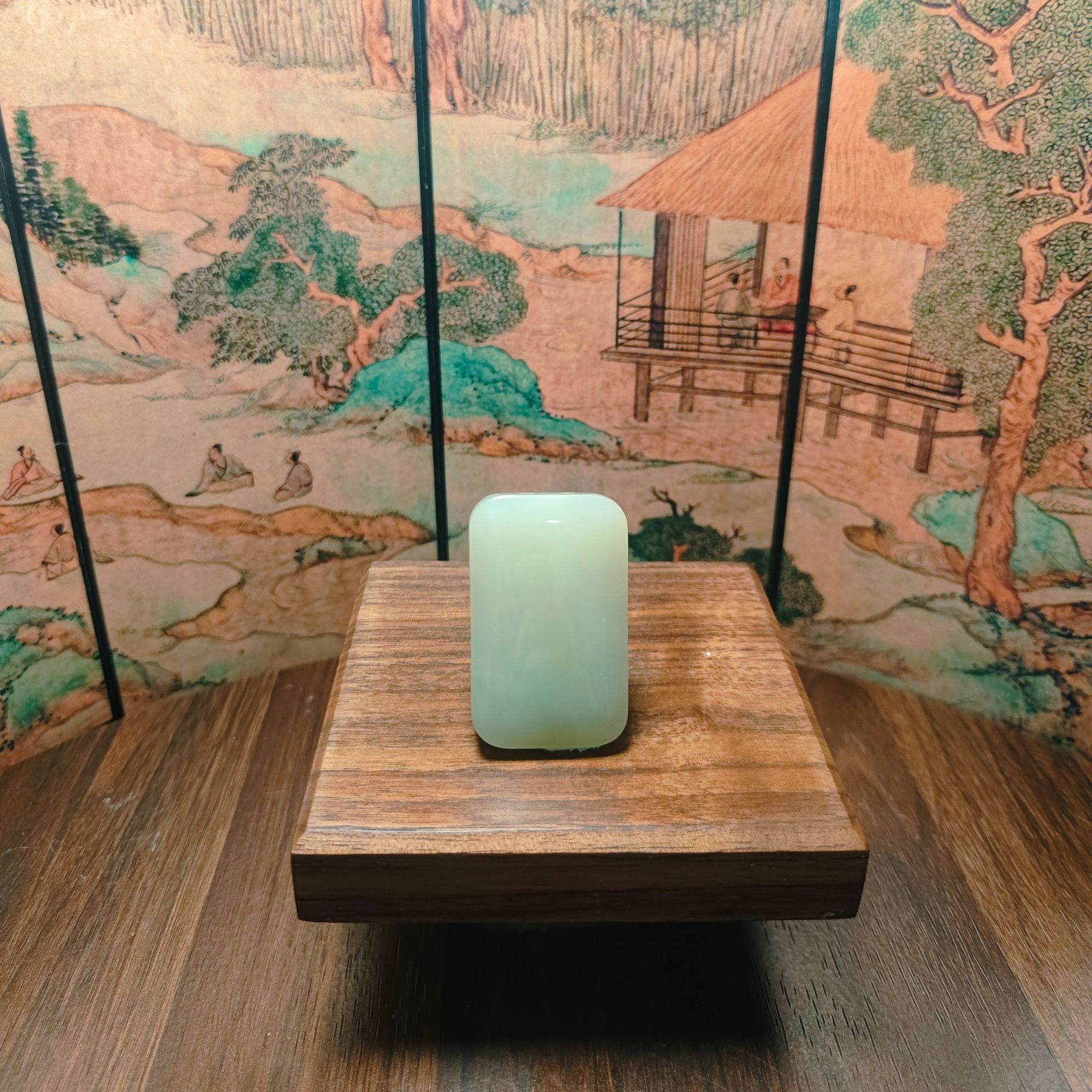 O和田玉无事牌吊坠05887