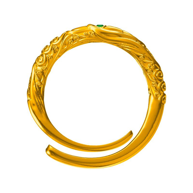 999古法实心优品定制送礼佳选哪吒同款戒指