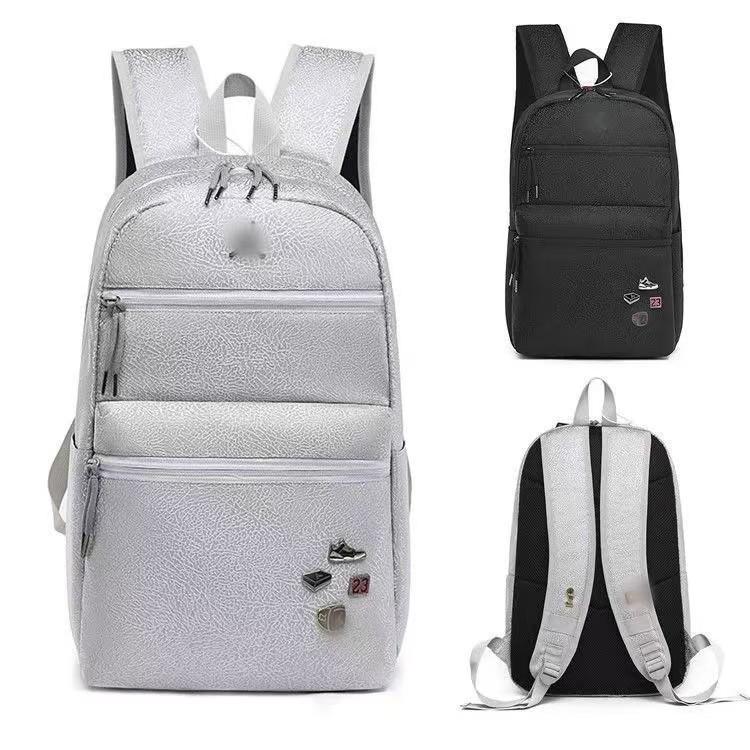 （爆裂纹）双肩包简约大学生休闲包包时尚自收纳背包休闲风