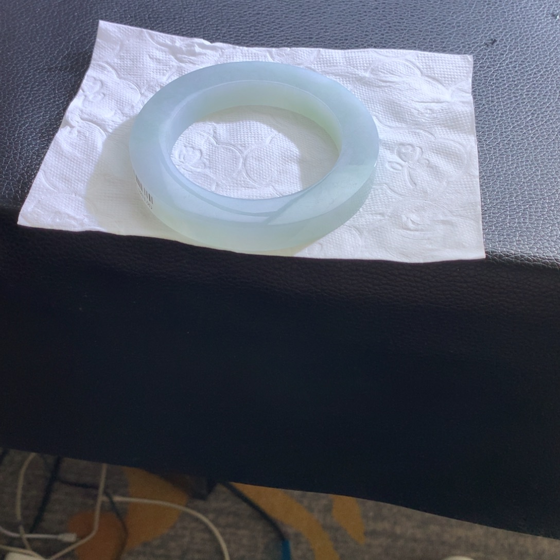 谌***爷定制翡翠未镶嵌翡翠手镯55-57
