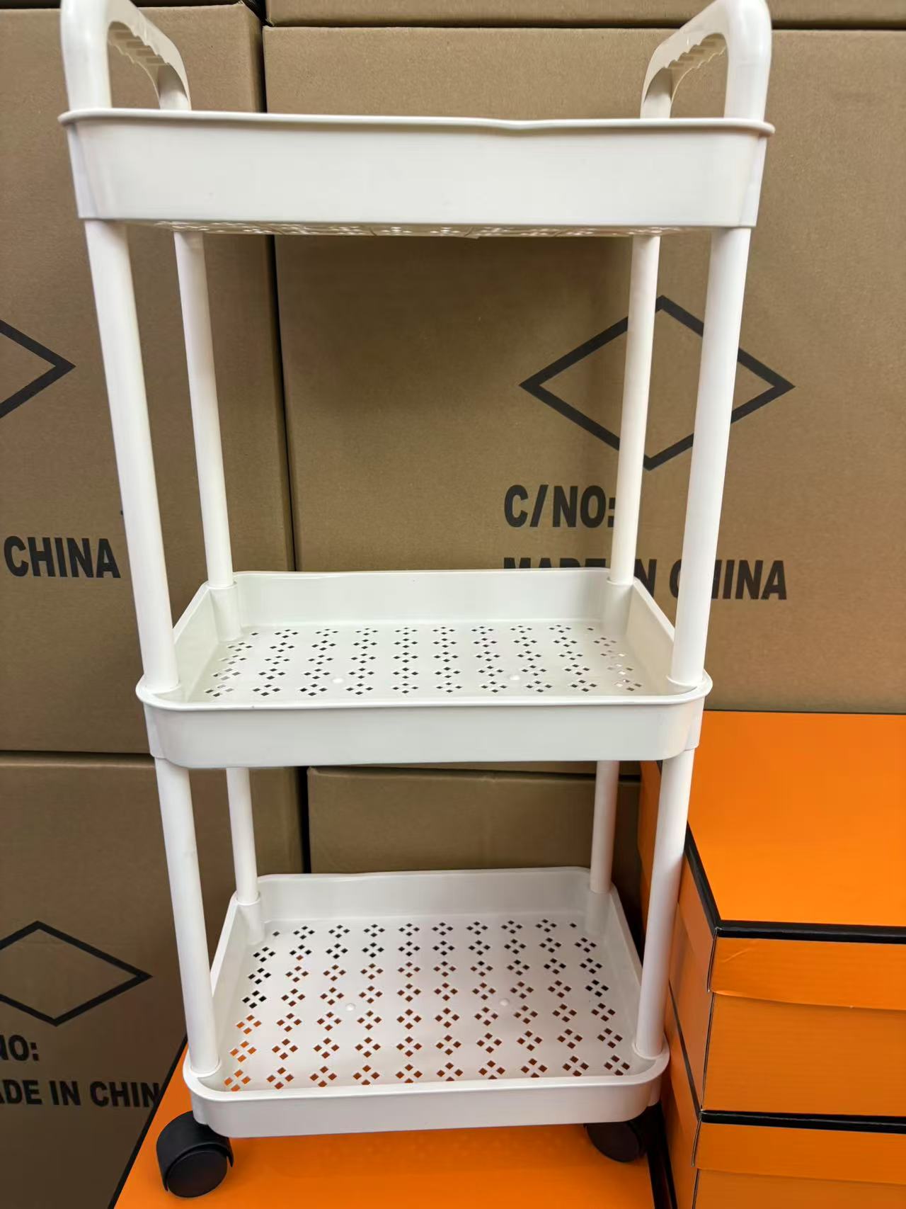 简约家用收纳手推车