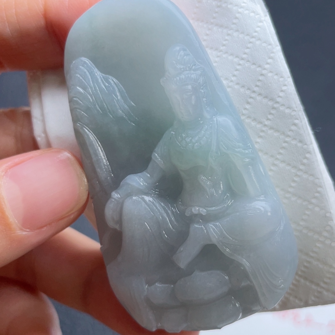 定制翡翠未镶嵌翡翠吊坠